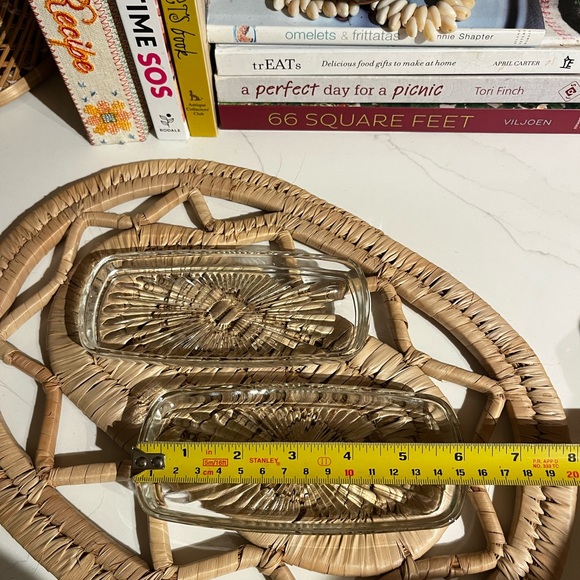 Vintage set of 2 clear glass butter dishes 🧈 - Picture 3 of 8